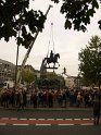 Reiterdenkmal kehrt zurueck auf dem Heumarkt P54